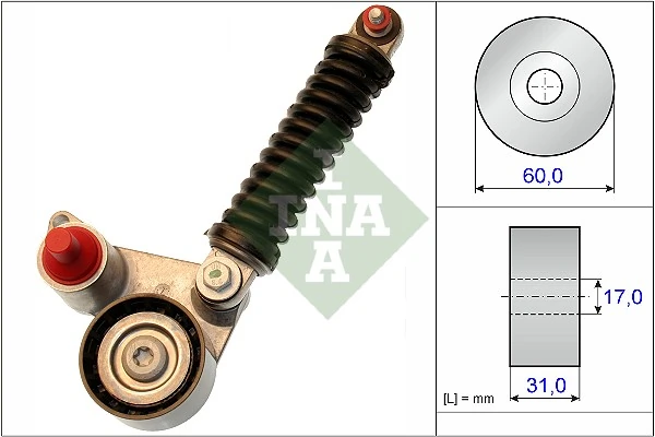 Belt Tensioner, V-ribbed belt